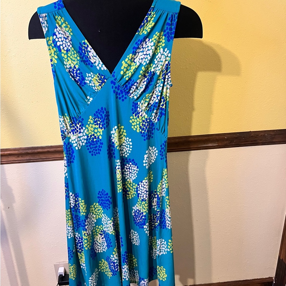 Leota Multicolor Dress with Floral Design